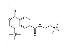 trimethyl-[2-[4-[2-(trimethylazaniumyl)ethoxycarbonyl]benzoyl]oxyethyl]azanium,diiodide Structure