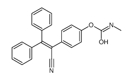 [4-(1-cyano-2,2-diphenylethenyl)phenyl] N-methylcarbamate Structure