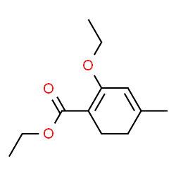 1,3-Cyclohexadiene-1-carboxylicacid,2-ethoxy-4-methyl-,ethylester(9CI) structure