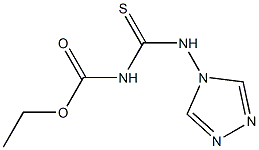 Carbamic acid, N-[thioxo(4H-1,2,4-triazol-4-ylamino)methyl]-, ethyl ester Structure