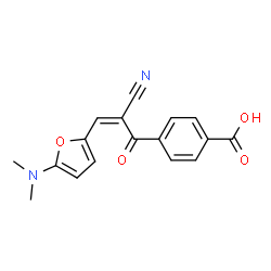 Benzoic acid,4-[2-cyano-3-[5-(dimethylamino)-2-furanyl]-1-oxo-2-propenyl]- (9CI)结构式