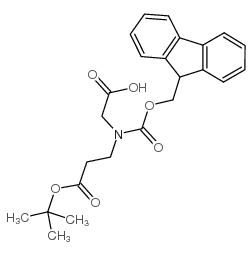 Fmoc-N-(tert-butyloxycarbonylethyl)-glycine Structure