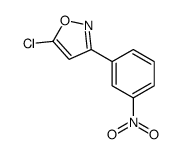 5-CHLORO-3-(3-NITROPHENYL)ISOXAZOLE Structure