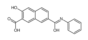 3-hydroxy-7-(phenylcarbamoyl)naphthalene-2-carboxylic acid Structure