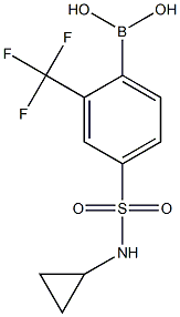 4-(Cyclopropylsulfamoyl)-2-(trifluoromethyl)phenylboronic acid picture
