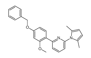 2-(4'BENZYLOXY-2'-METHOXY)PHENYL-5-(2'',5''-DIMETHYLPYRROLIDYL)PYRIDINE Structure