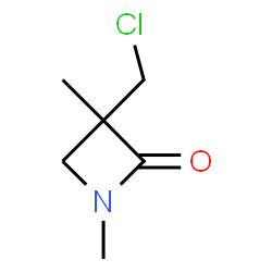 3-(Chloromethyl)-1,3-dimethyl-2-azetidinone Structure