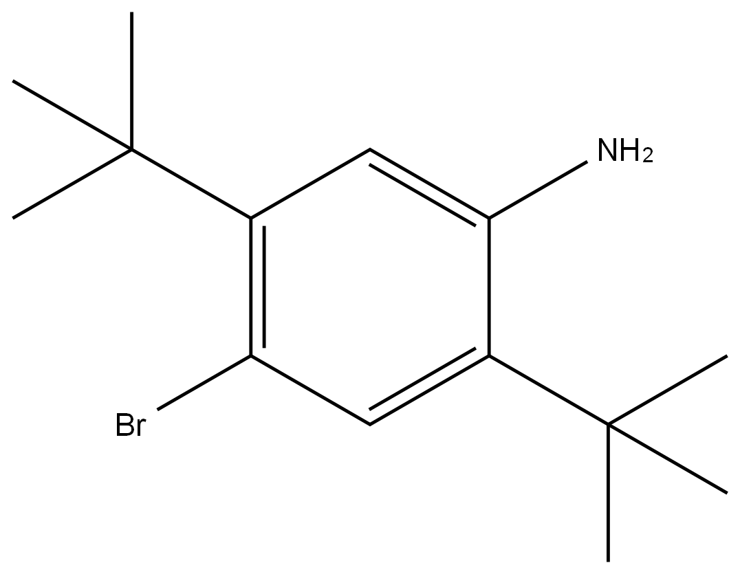 4-bromo-2,5-ditert-butylaniline Structure