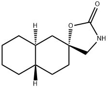 Spiro[naphthalene-2(1H),5-oxazolidin]-2-one, octahydro-, trans,cis- (8CI)结构式