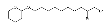 9,10-dibromo-1-(tetrahydro-2-pyranyloxy)decane Structure