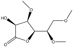 3-O,5-O,6-O-Trimethyl-D-mannonic acid γ-lactone结构式