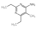 4-Pyrimidinamine,2,6-diethyl-5-methyl-结构式