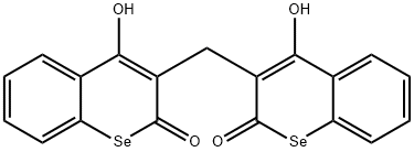 3,3'-Methylenebis(4-hydroxy-2H-1-benzoselenin-2-one)结构式