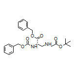 Benzyl (S)-2-(Cbz-amino)-3-[[2-(tert-butoxy)-2-oxoethyl]amino]propanoate Structure