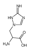 2-amino-3-(3-amino-1,2,4-triazol-1-yl)propanoic acid Structure