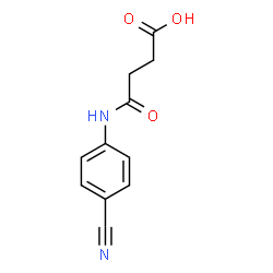 4-(4-cyanoanilino)-4-oxobutanoic acid structure