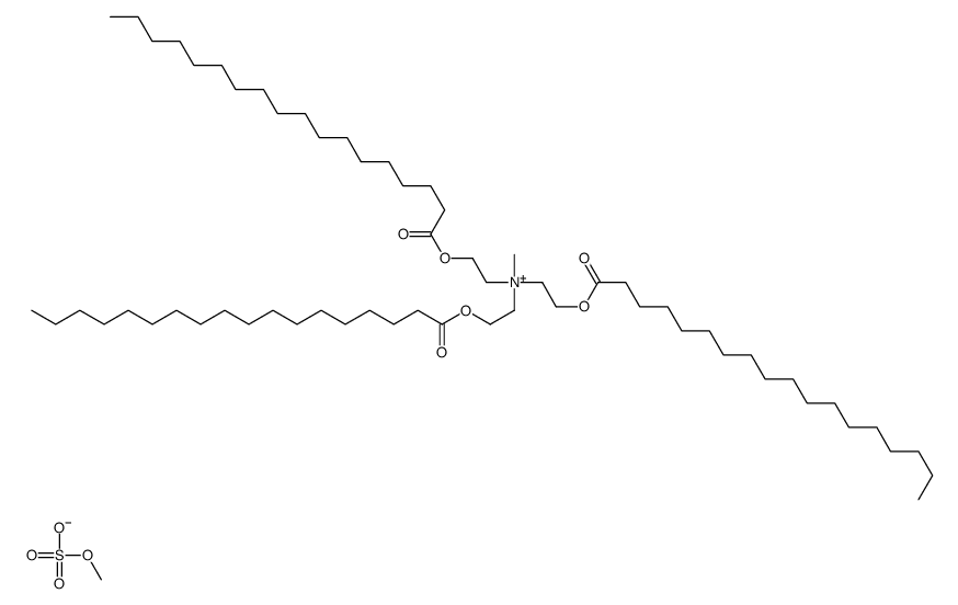 methyltris[2-[(1-oxooctadecyl)oxy]ethyl]ammonium methyl sulphate结构式