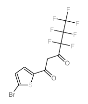 1,3-Hexanedione,1-(5-bromo-2-thienyl)-4,4,5,5,6,6,6-heptafluoro-结构式