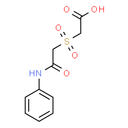 2-[(2-ANILINO-2-OXOETHYL)SULFONYL]ACETIC ACID结构式