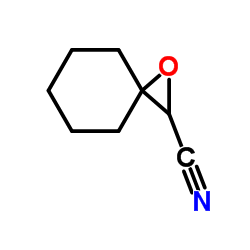 1-氧杂螺[2.5]辛烷-2-甲腈结构式