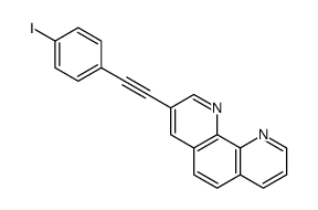 3-[2-(4-iodophenyl)ethynyl]-1,10-phenanthroline Structure