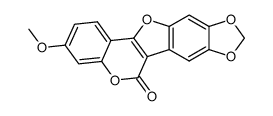 3-Methoxy-6H-[1,3]dioxolo[5,6]benzofuro[3,2-c][1]benzopyran-6-one picture