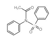 N-(benzenesulfonyl)-N-phenyl-acetamide Structure