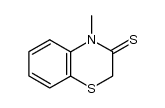 4-methyl-4H-benzo[1,4]thiazine-3-thione结构式