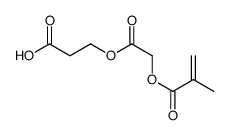 3-[2-(2-methylprop-2-enoyloxy)acetyl]oxypropanoic acid Structure