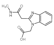 (2-甲基氨基甲酰甲基-苯并咪唑-1-基)-乙酸结构式