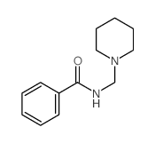 Benzamide, N-(1-piperidinylmethyl)- Structure