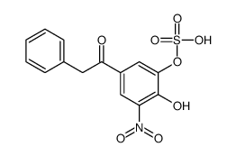 [2-hydroxy-3-nitro-5-(2-phenylacetyl)phenyl] hydrogen sulfate Structure