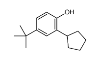 4-tert-butyl-2-cyclopentylphenol结构式