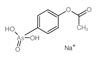 Benzenearsonic acid,p-hydroxy-, acetate, sodium salt (8CI) Structure