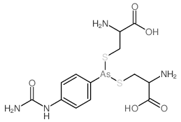 Alanine,3,3'-[[(p-ureidophenyl)arsylene]dithio]di- (8CI) Structure