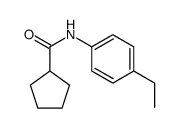 Cyclopentanecarboxamide, N-(4-ethylphenyl)- (9CI) structure