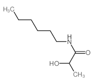 N-hexyl-2-hydroxy-propanamide Structure