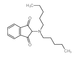 2-(dipentylamino)indene-1,3-dione结构式