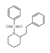 Piperidine,2-(2-phenylethyl)-1-(phenylsulfonyl)-结构式