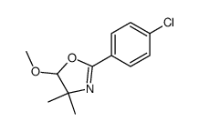 4,4-dimethyl-5-methoxy-2-(4-chlorophenyl)-2-oxazoline Structure