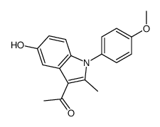 1-[5-HYDROXY-1-(4-METHOXY-PHENYL)-2-METHYL-1H-INDOL-3-YL]-ETHANONE structure