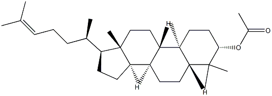 (13α,14β,17α)-5α-Lanost-24-en-3β-ol acetate结构式