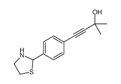 3-Butyn-2-ol,2-methyl-4-[4-(2-thiazolidinyl)phenyl]-(9CI)结构式