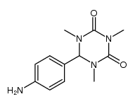 6-(4-amino-phenyl)-1,3,5-trimethyl-[1,3,5]triazinane-2,4-dione Structure