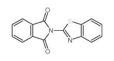 2-benzothiazol-2-ylisoindole-1,3-dione结构式