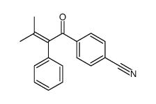 4-(3-methyl-2-phenylbut-2-enoyl)benzonitrile结构式