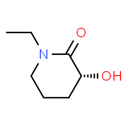 2-Piperidinone,1-ethyl-3-hydroxy-,(3R)-(9CI) structure