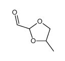 4-methyl-1,3-dioxolane-2-carbaldehyde结构式