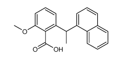 2-methoxy-6-(1-naphthalen-1-ylethyl)benzoic acid结构式