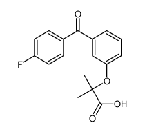 2-[3-(4-fluorobenzoyl)phenoxy]-2-methylpropanoic acid Structure